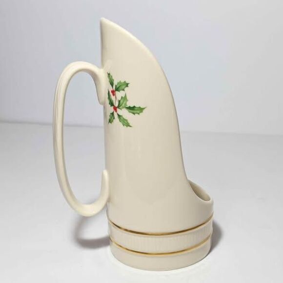 Lenox Holiday Candle Holder Holly Berries Christmas - Picture 5 of 7